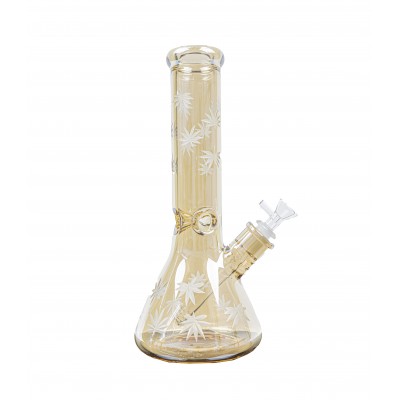 420 LEAF GLASS BEAKER 14inch - CHAMPAGNE